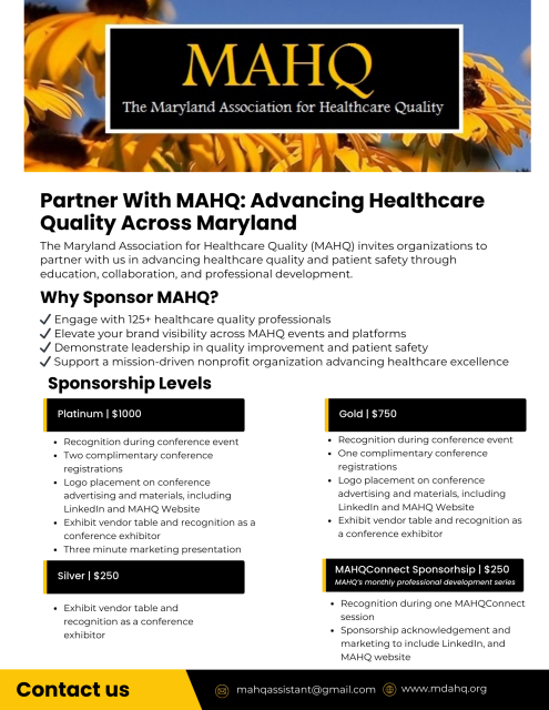 MAHQ Sponsorship Flyer 2026